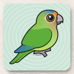 Birdorable Orange-fronted Parakeet Beverage Coaster