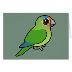 Birdorable Orange-fronted Parakeet Greeting Card