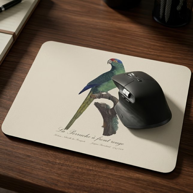 Orange-Fronted Parakeet, Eupsittula Canicularis Mouse Pad (Orange-Fronted Parakeet, Eupsittula Canicularis. Mouse Pad)