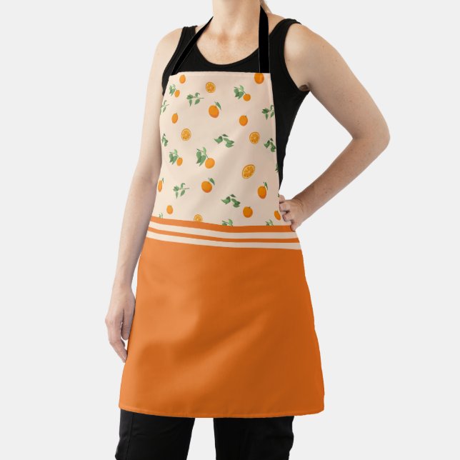 Orange Fruit citrus classic pattern  Apron (Insitu)