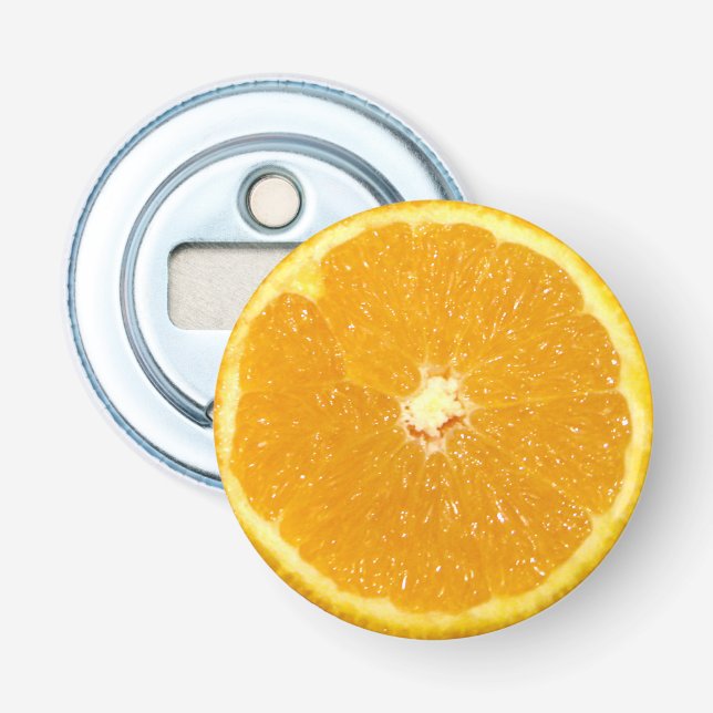 Orange Fruit Fresh Slice Bottle Opener (Front)