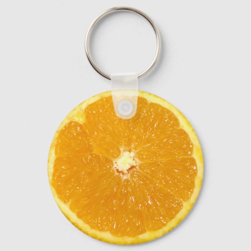 Orange Fruit Fresh Slice Keychain