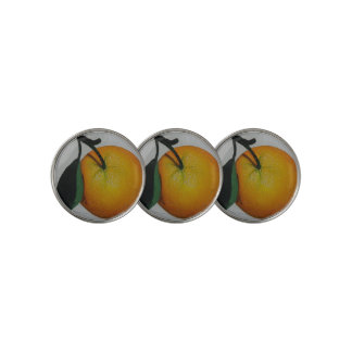 ORANGE FRUIT GOLF BALL MARKER