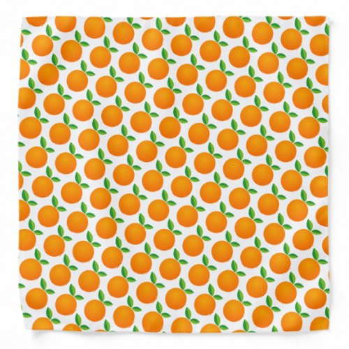 Orange fruit pattern bandana in large  small size