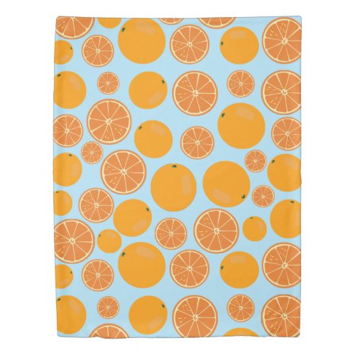 Orange Fruit Pattern Duvet Cover