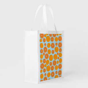 Orange Fruit Pattern Grocery Bag