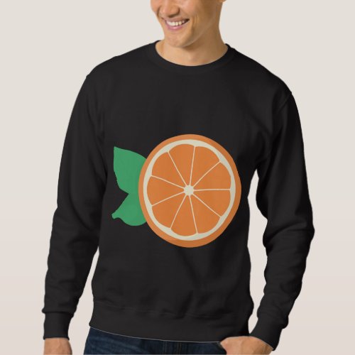 Orange Fruit Slice Fruit Lover Sweatshirt