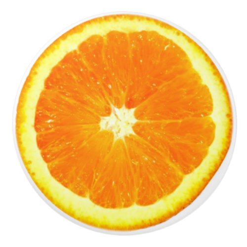Orange Fruit Slice funny foodie 2D graphic Ceramic Knob