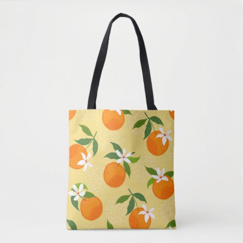 Orange Fruit Vintage Illustration Tote Bag