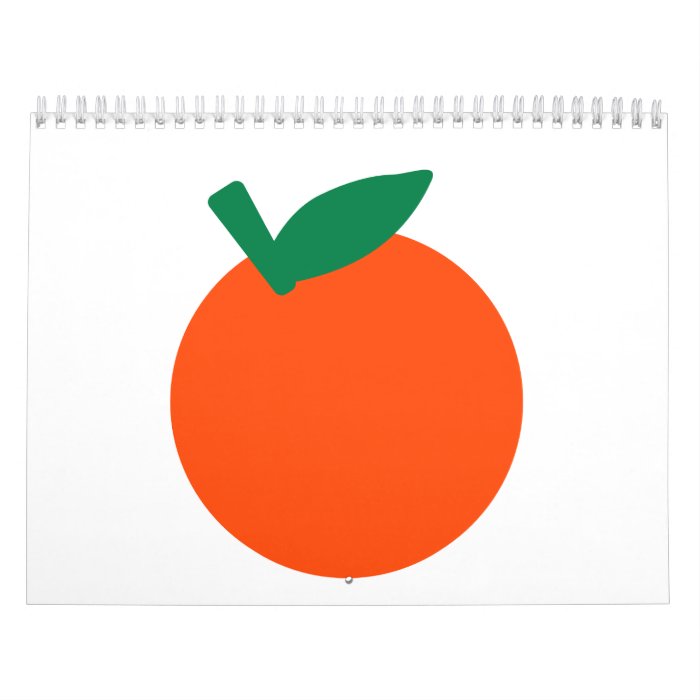 Orange fruit wall calendars