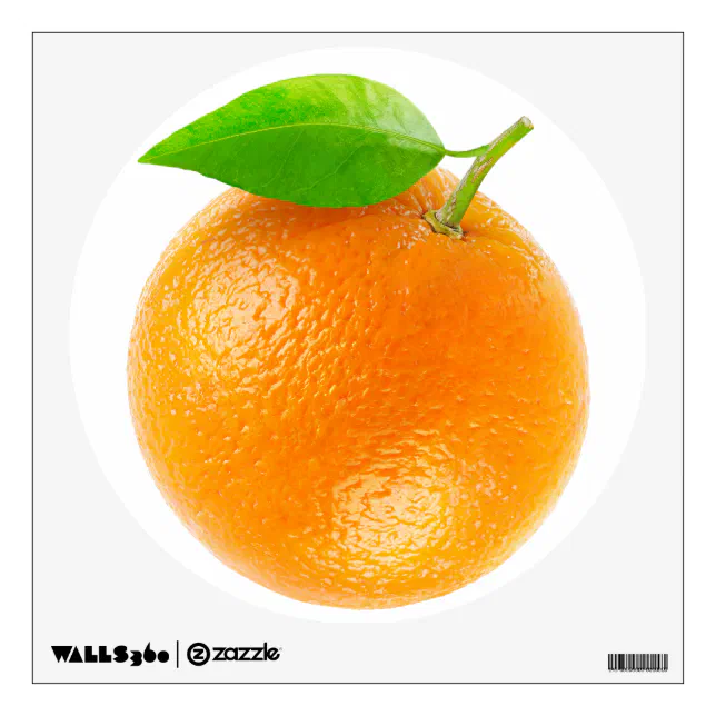 Orange fruit wall decal | Zazzle