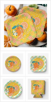 Orange Fruity Birthday Party