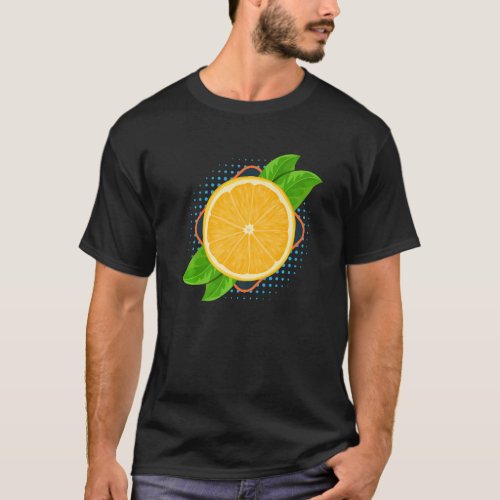 Orange Fruity Juice Fruits Summer Kids Oranges T_Shirt