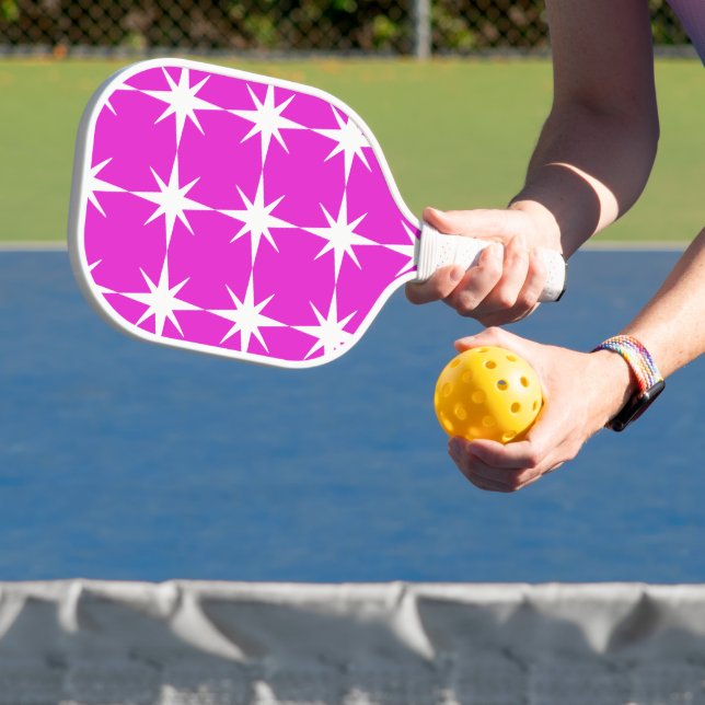 Orange & Fuchsia - Personalized Pickleball Paddle (Insitu)