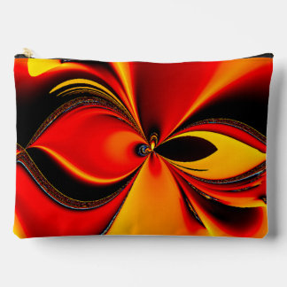 Orange Fury Fractal  Accessory Pouch