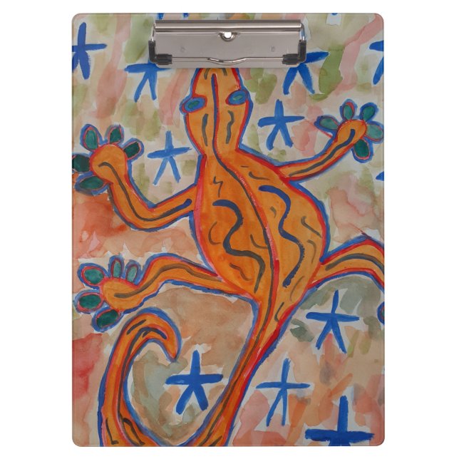 Orange Gecko Clipboard (Front)