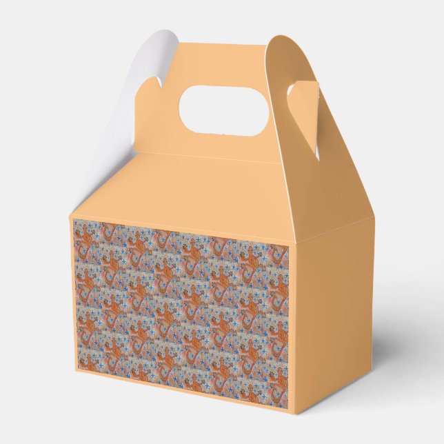 Orange Gecko Favor Boxes (Front Side)