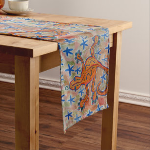 Orange Gecko Table Runner
