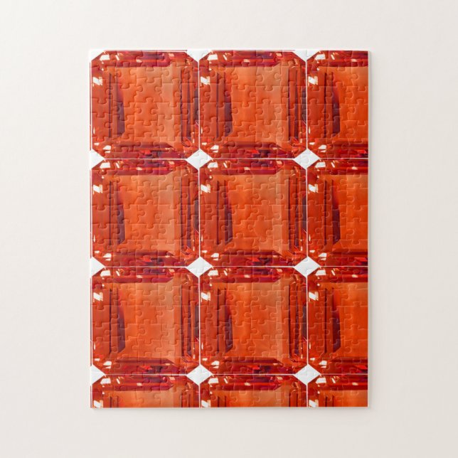 Orange Gemstone Pattern Jigsaw Puzzle (Vertical)