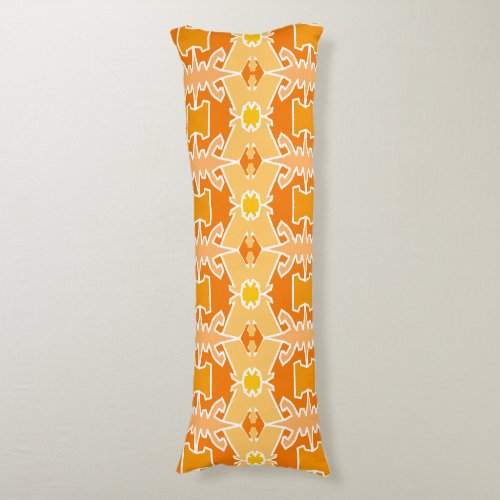 orange geometirc boy  body pillow