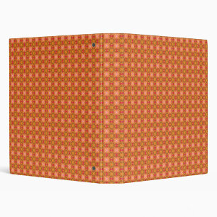 Orange Geometric Binder