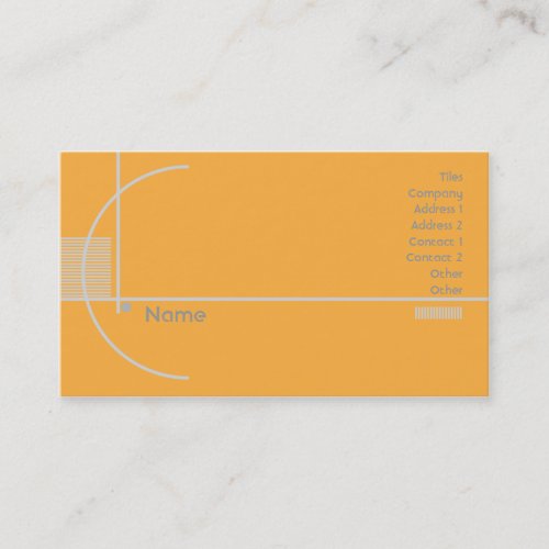 Orange Geometric - Business Business Card Templates