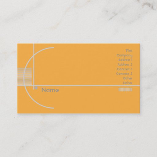 Customizable Orange Geometric - Business Business Card Templates