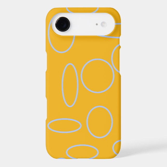 Orange Geometric Circles Case-Mate iPhone Case (Back)