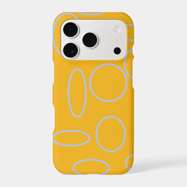 Orange Geometric Circles Case-Mate iPhone Case (Back)