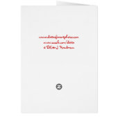 Orange Gerbera Card (Back)