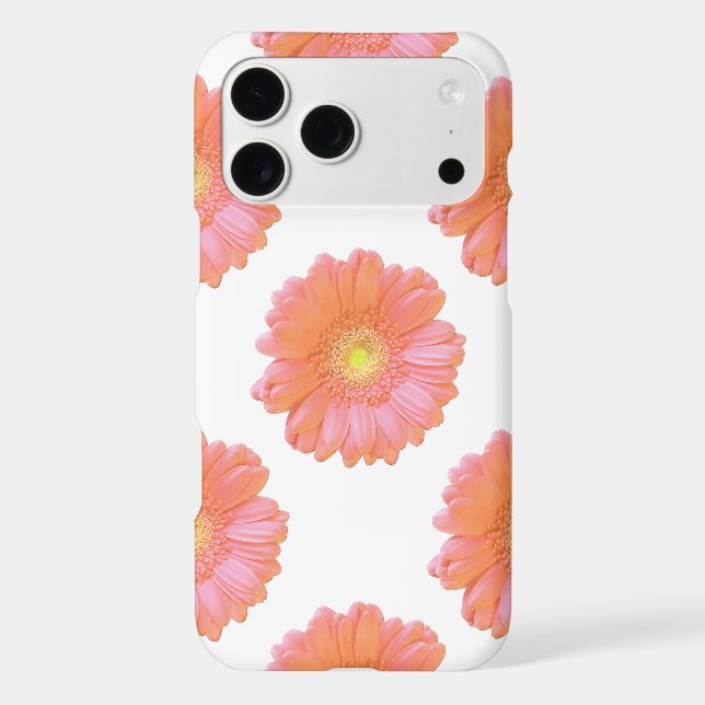 Orange gerbera daisy iphone case (Back)