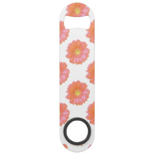 Orange gerbera daisy speed bottle opener
