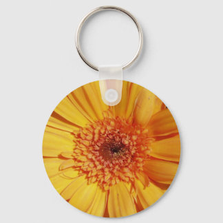 Orange Gerbera Keychain