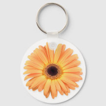 Orange Gerbera KeyChain