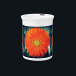 Orange Gerbera Pitcher<br><div class="desc">Close up of an orange gerbera daisy</div>