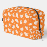Orange Ghost Doodle Pattern Dopp Kit