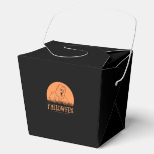 Orange Ghostface Halloween Party Favor Box