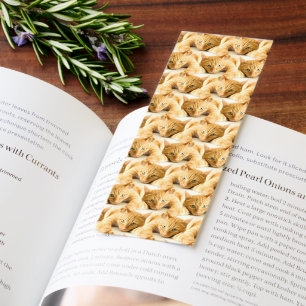 Orange Ginger Cat Pattern Bookmarks