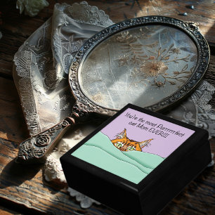 Orange Ginger Purple Cute Cat Mom Mother’s Day Gift Box