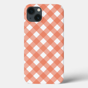 Orange gingham Case-Mate iPhone case