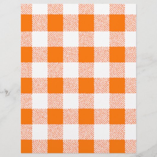 Orange Gingham Check Pattern (Front)