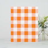Orange Gingham Check Pattern (Standing Front)