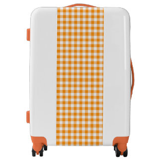 Orange Gingham Luggage