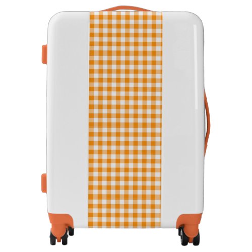 Orange Gingham Luggage