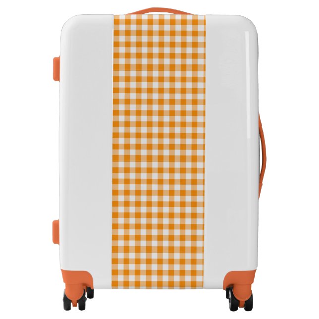 Orange Gingham Luggage (Front)
