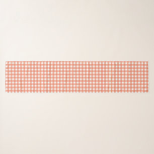 Orange gingham scarf