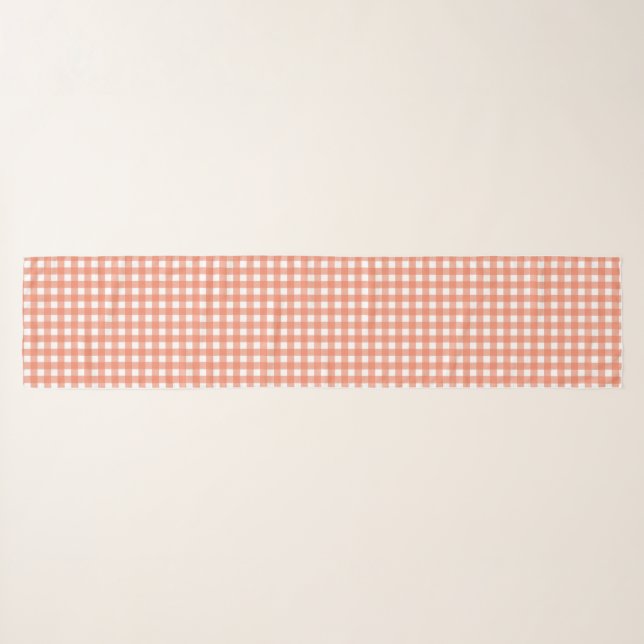 Orange gingham scarf (Front (Horizontal))