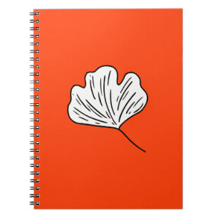 Orange Ginkgo Resilience and Hope Notebook