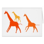 Orange Giraffes (Front Horizontal)