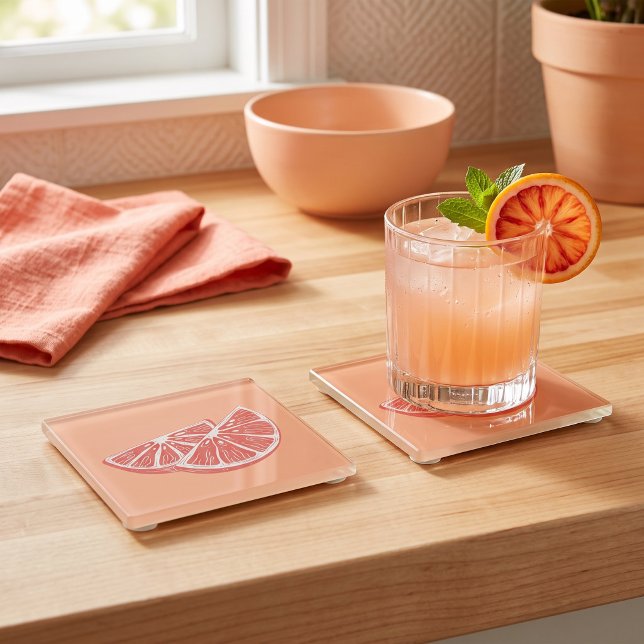 Orange Glass Coaster (Creator Uploaded)
